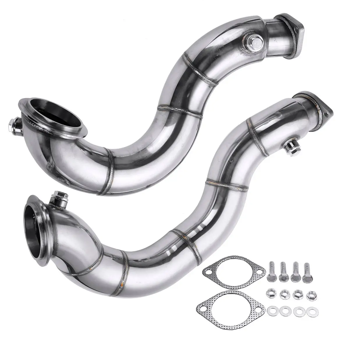 3 дюйма 76 мм выхлопная труба Turbo Downpipe Twin N54 N54B30 для BMW 135i 335i Z4 E82 E87 E81 E90 E91 E92 2007