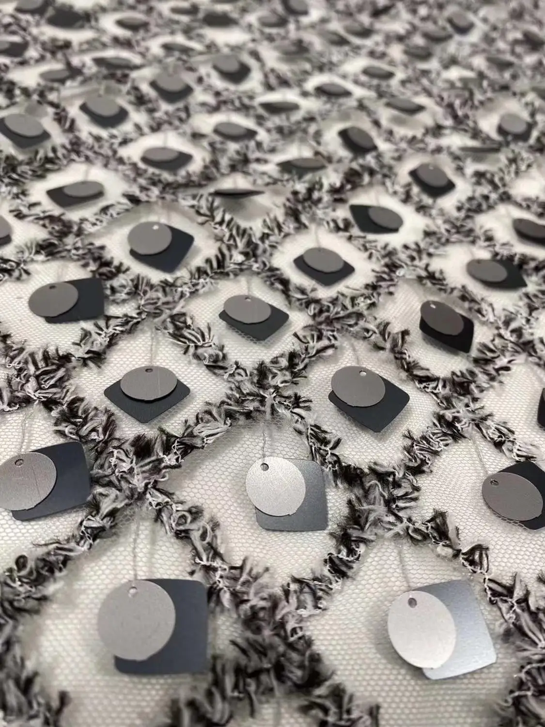 

Madison Sequins French Tulle Lace Fabric 2021 High Quality African Lace Fabric Latest Lace Material For Evening Party