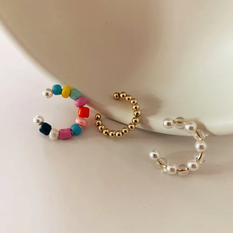 

3Pcs/Set Earrings Casual Ear Clip Cuff Wrap Earrings For Women Fashion Jewelry Clip-on Earrings Non-piercing Ear Cuff Eardrop