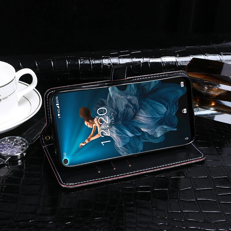 Стильный кожаный чехол с узором крокодиловая кожа для Oukitel C17 Pro роскошный