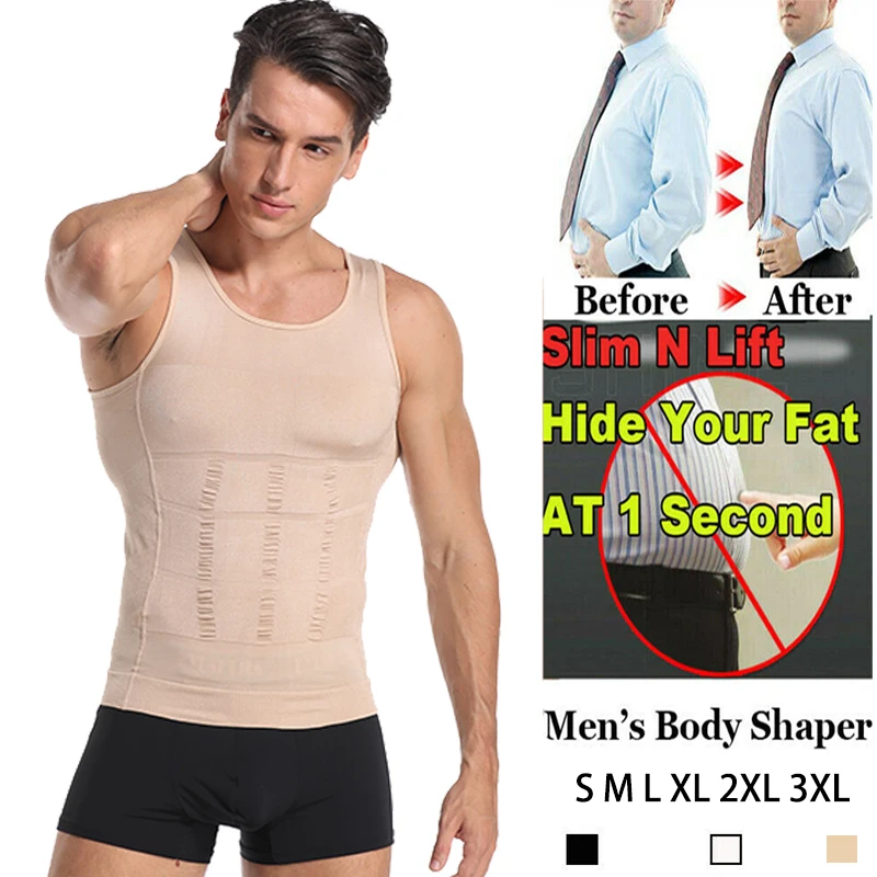 Classix Men Body Toning T-Shirt Hide Gynecomastia Compression Shirts For Men Slimming Body Shaper Vest Undershirt Muscle Tank