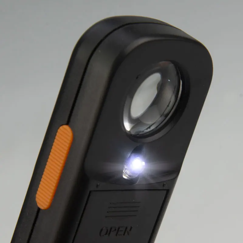 20x18 карманный размер светодиодный Лупа со светодиодной картой Ювелирная для