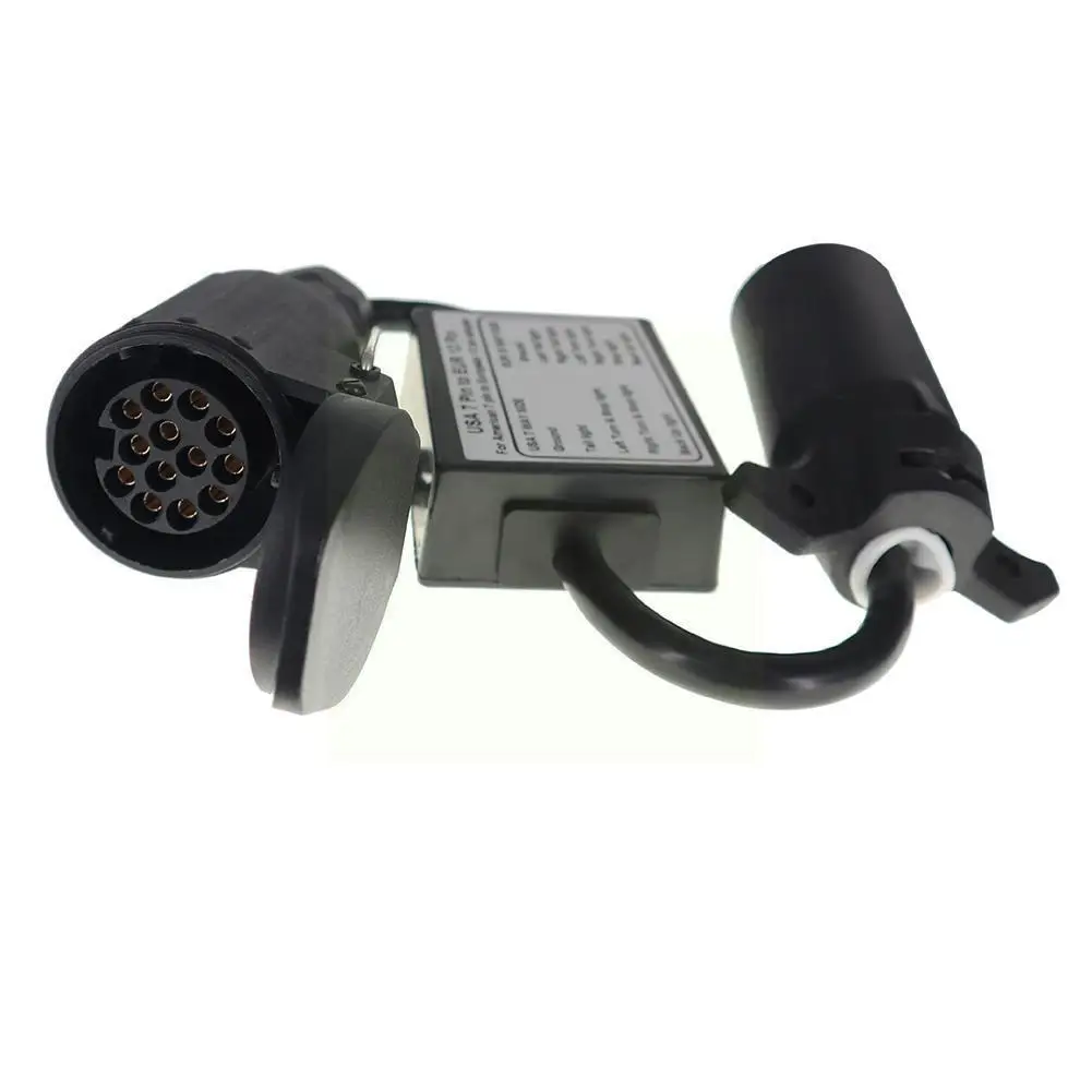

Usa To European Trailer Light Converter 7 Way Flat (us Vehicle) Plug (eu Trailer) To Round 13-pin Socket Q7y1