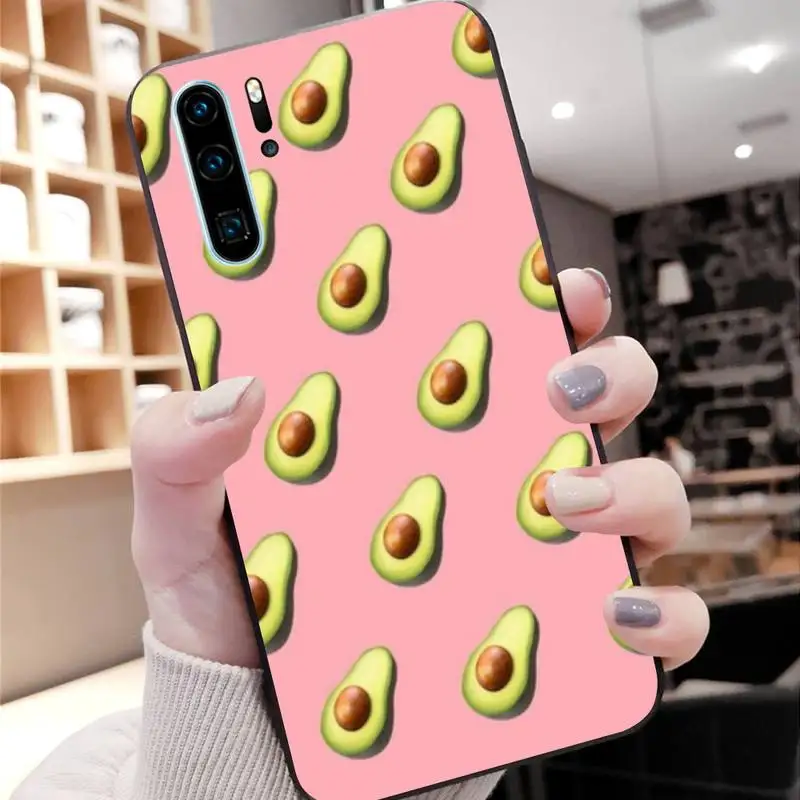 Авокадо черный корпус телефона для Huawei P9 P10 P20 P30pro P30lite P40 LIFE 2017