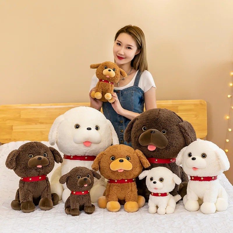 

Zqswkl 28/38/55cm cute doll female big eyed teddy dog doll gift plush toy children's toys big soft toy girls pillow hugs