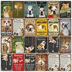 Настенная живопись Kelly66, с Предупреждение лишне ласковым бульдогом, размером DG-5 см