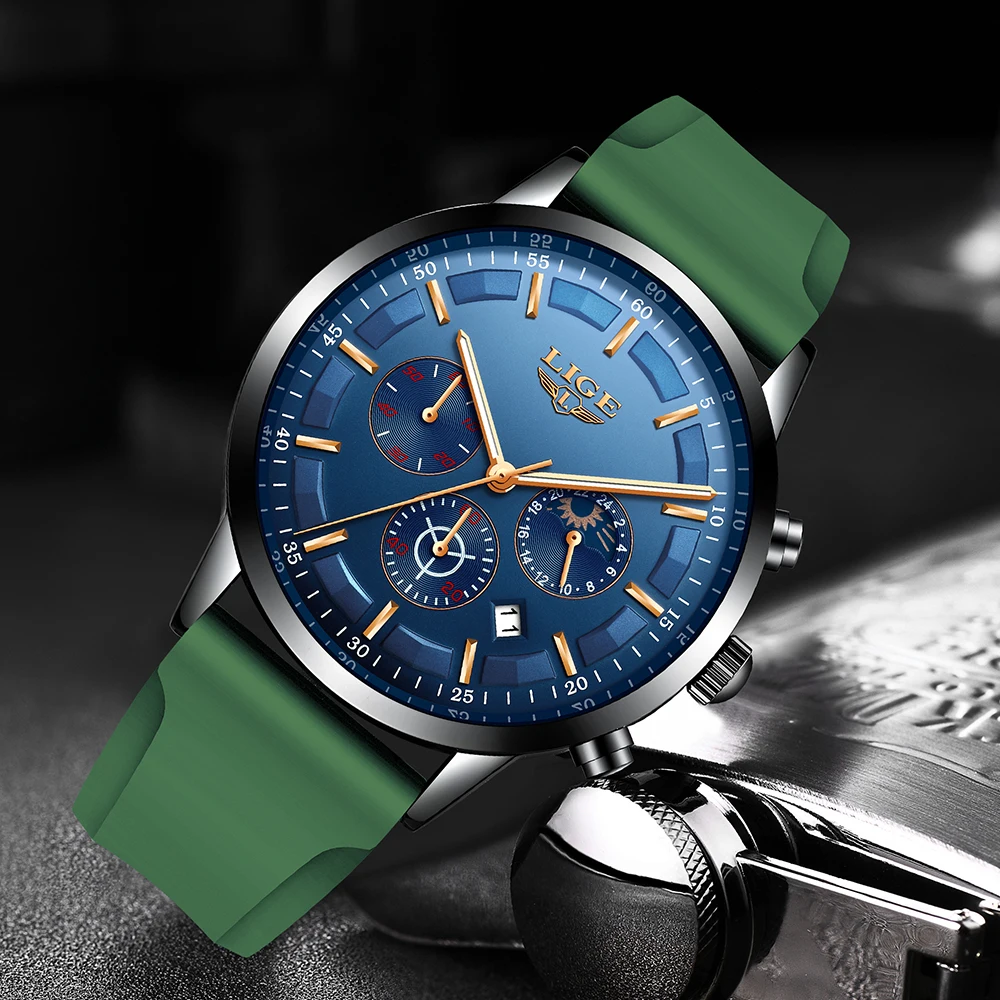 Relojes 2019 часы для мужчин LIGE модные спортивные кварцевые мужские Топ бренд