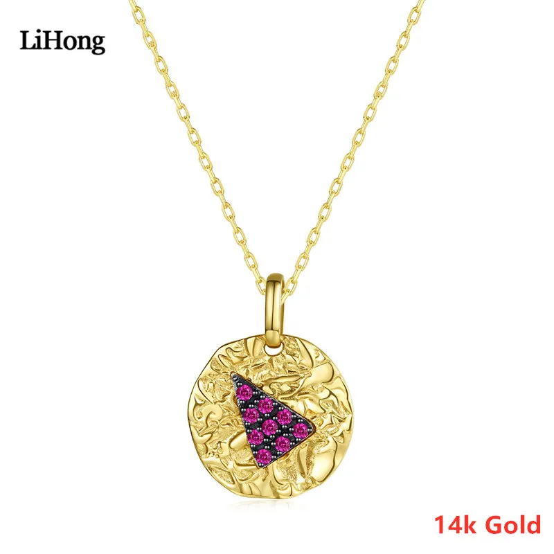 Новинка Лидер продаж ювелирные изделия из 14 каратного золота женское ожерелье с