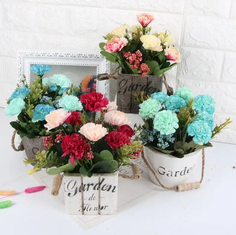 Горшок для садового растения старинный деревянный цветочный горшок корзина