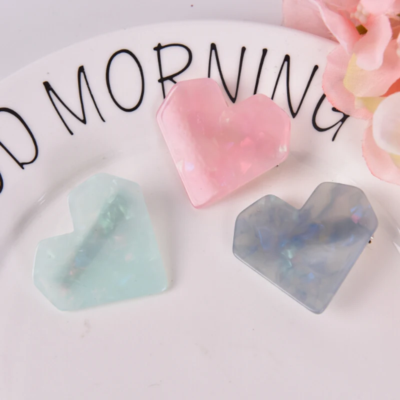 Горячий зажим для волос сердце заколка шпильки коготь укладки инструмент сплав