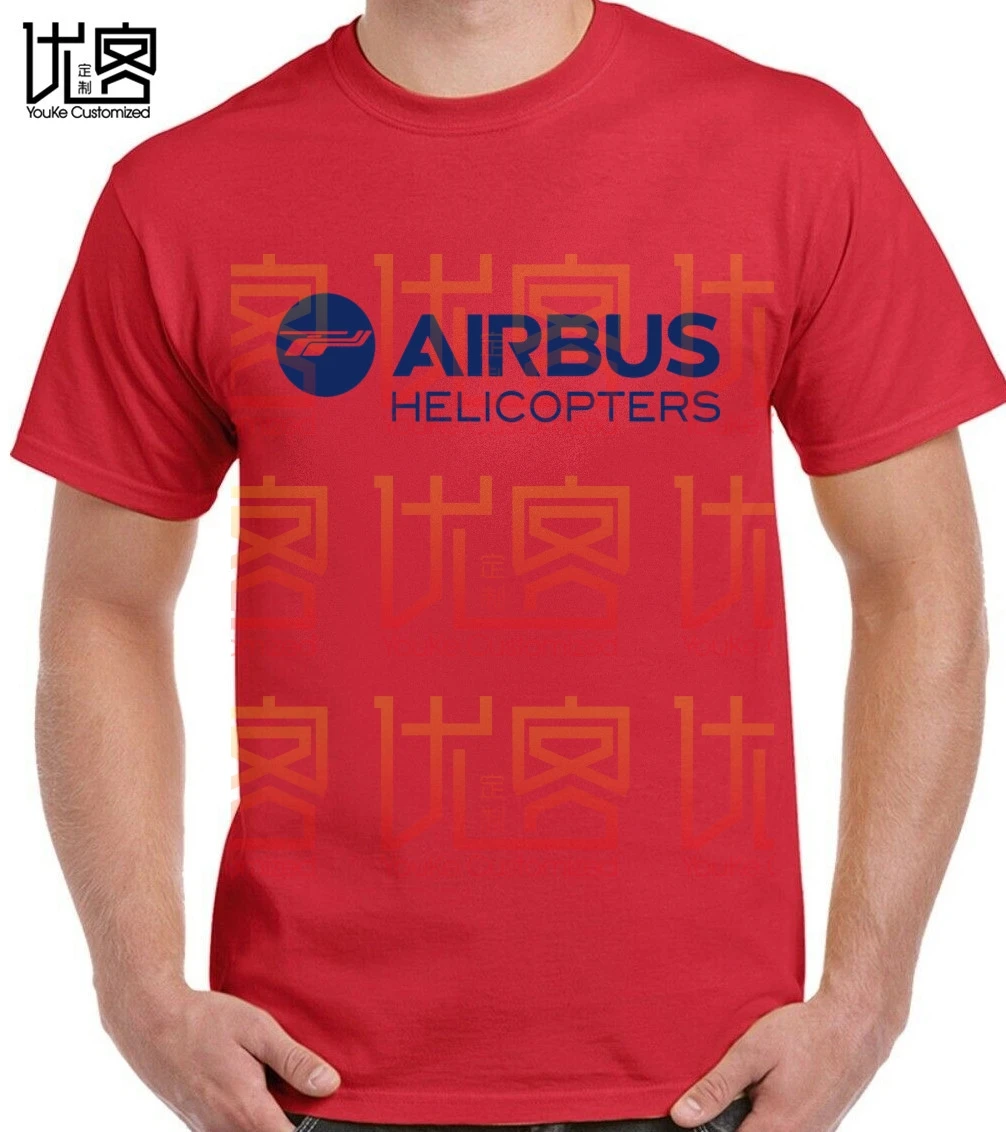 Airbus вертолеты логотип 2014 Футболка Топ Чистый хлопок Мужская футболка новый
