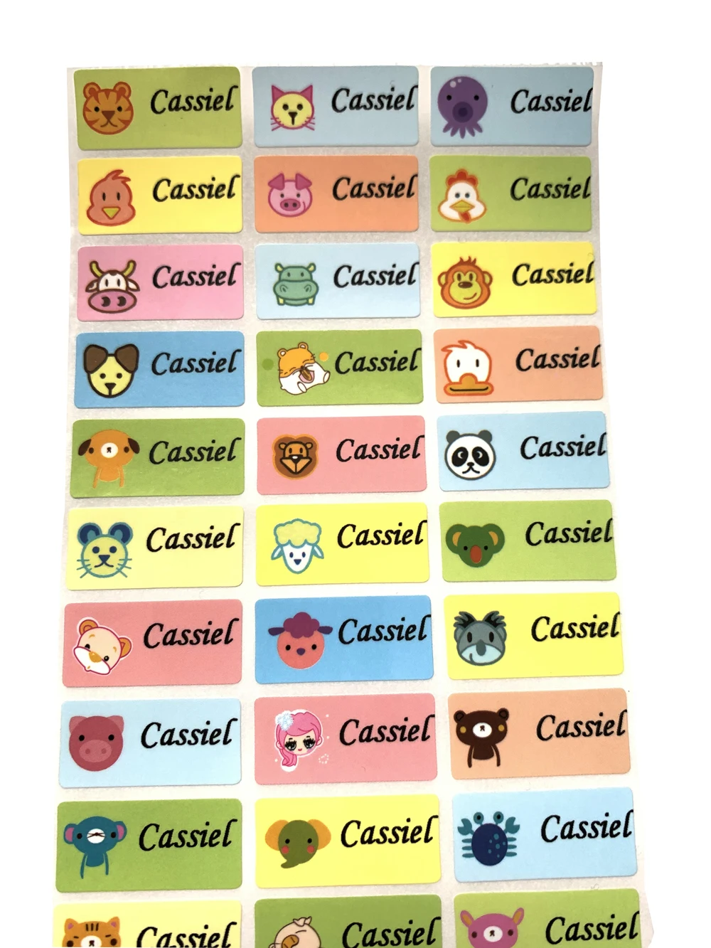 Стикер для канцелярских товаров на заказ с мультяшным именем стикер s