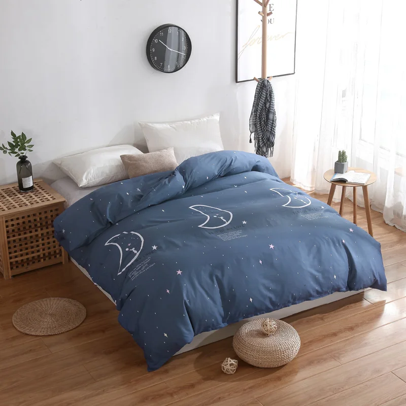 Пододеяльник с мультяшным рисунком хлопковый пододеяльник розового