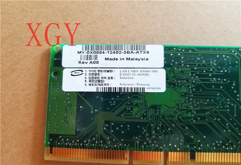 Новинка для DELL 0X0884 MY-0X0884 сетевая карта DUAL Fiber CHANNEL PCIX A91519-003 100% Test ok