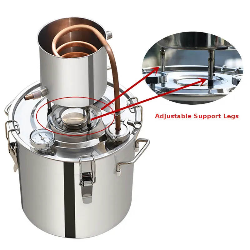 

12L/20L/33L/50L Distiller Moonshine Brewing Alcohol Machine Stainless Copper Home brewing Liquor Brandy vodka Distiller Brewing