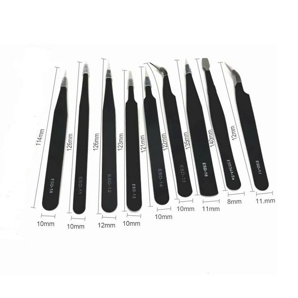 

Tweezer Set Tweezers Tweezers Anti-Static ESD ESD-10~17 ESD-34A Precision