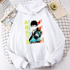 Флисовые Осенние Топы Shinra Kusakabe Fire Force мужская толстовка с мультяшным принтом Толстая Удобная мужская Свободная Толстовка с капюшоном