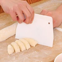 pastry cuttersplastic scraper trapezoid scraper small cream cake dough cutter baking scraper