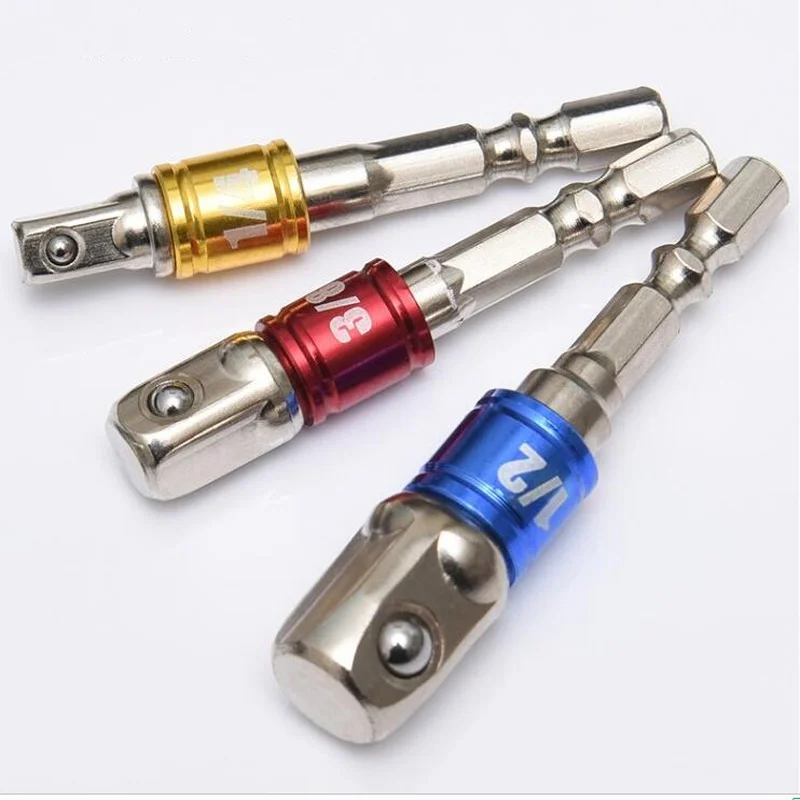 Новинка 3 шт./набор электрическая дрель гнездо адаптер хромированная ванадиевая