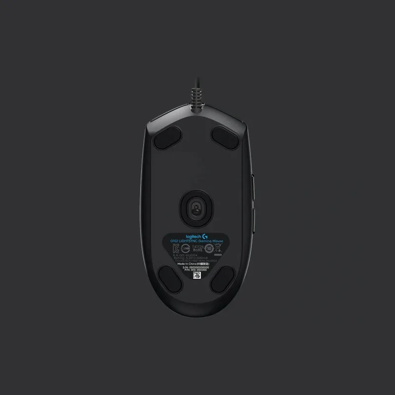 Оптическая игровая мышь Logitech G102 синхронизация света 8000 DPI светодиодный LED 6 кнопок