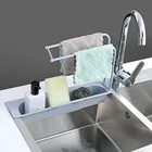 Бытовая стойка с зажимом для крана кухонная раковина тряпка держатель для ванной коробка для хранения мыла новый держатель для кухонной губки пластиковая кухонная посуда
