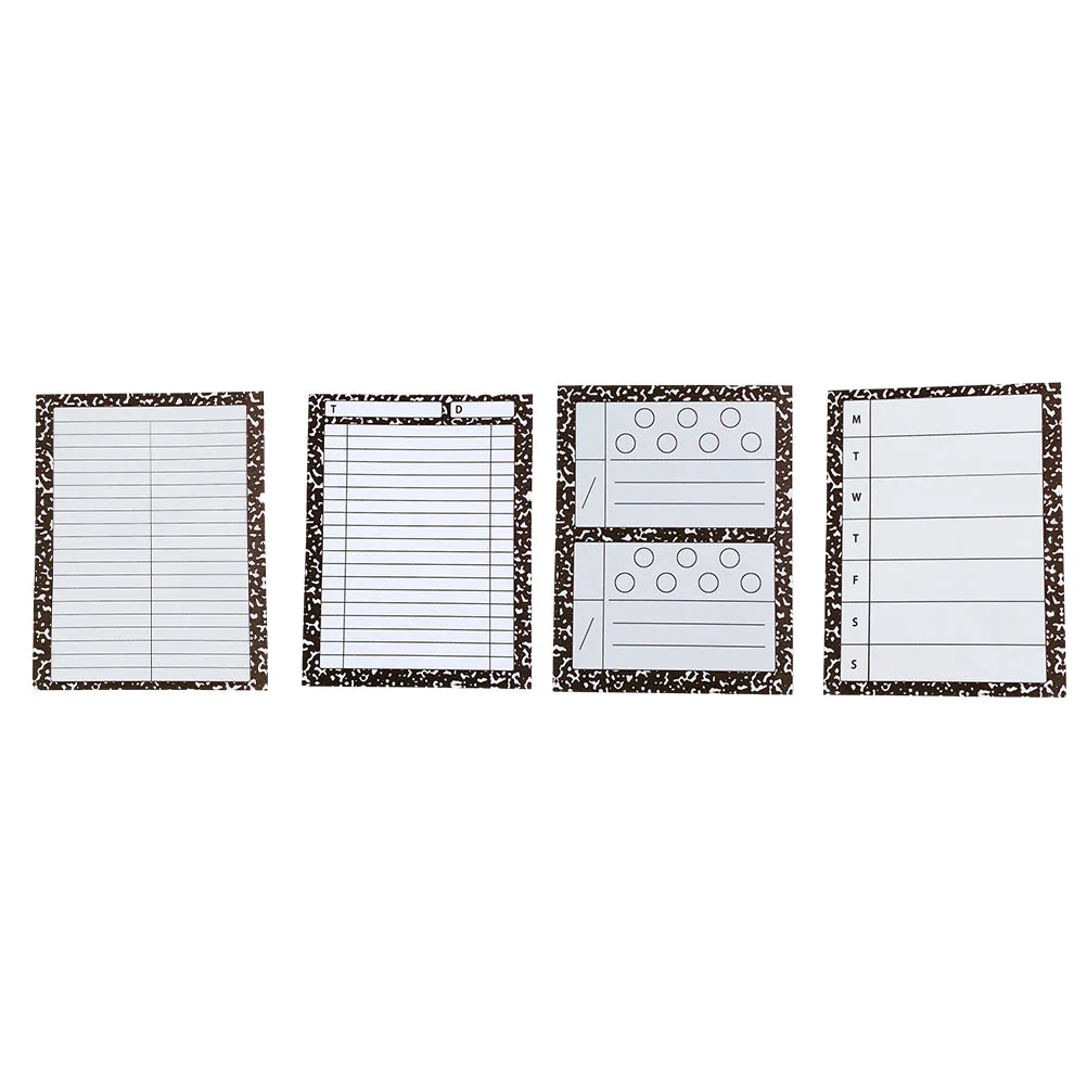 

4 шт., бумажные блокноты для записей