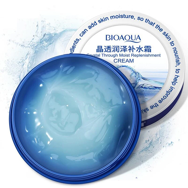 

BIOAQUA Face Crystal Moisturizing Face Cream Skin Care Nourish Tight Filling Water Hyaluronic Acid Cream 38g