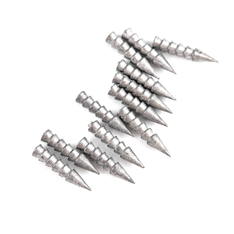 

10pcs/lot Tungsten Fishing Sinker 0.9g-1.3g Insert Fishing Weights Sinkers Nail Sinker Wacky Soft Worm Fishing Accessories