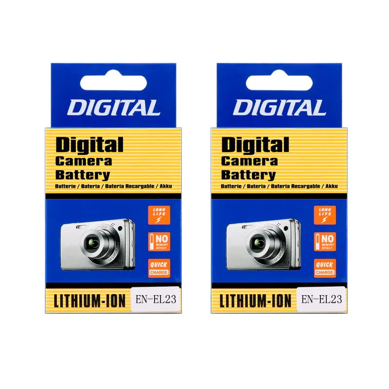 2 battery EN-EL23 EN EL23 батарея для камеры lcd USB зарядное устройство для камеры Nikon COOLPIX P600 B700 S810c P900 P610 - Цвет: 2 battery
