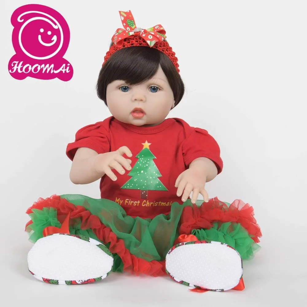 22 &quot55 см Модная Кукла Реборн потрясающая силиконовая Реалистичная кукла реборн