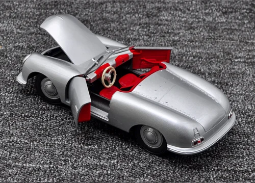 Welly 1:24 1948 Porsche 356 литая под давлением модель гоночный автомобиль Новый в