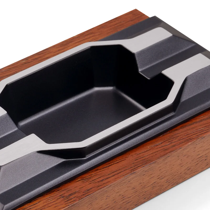 Пепельница для сигар Большая Металлическая из массива дерева оригинальная