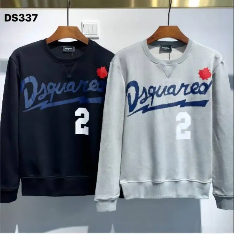 

Осень-зима 2021, Dsquared2, повседневная свободная толстовка унисекс с принтом для женщин и мужчин DS337