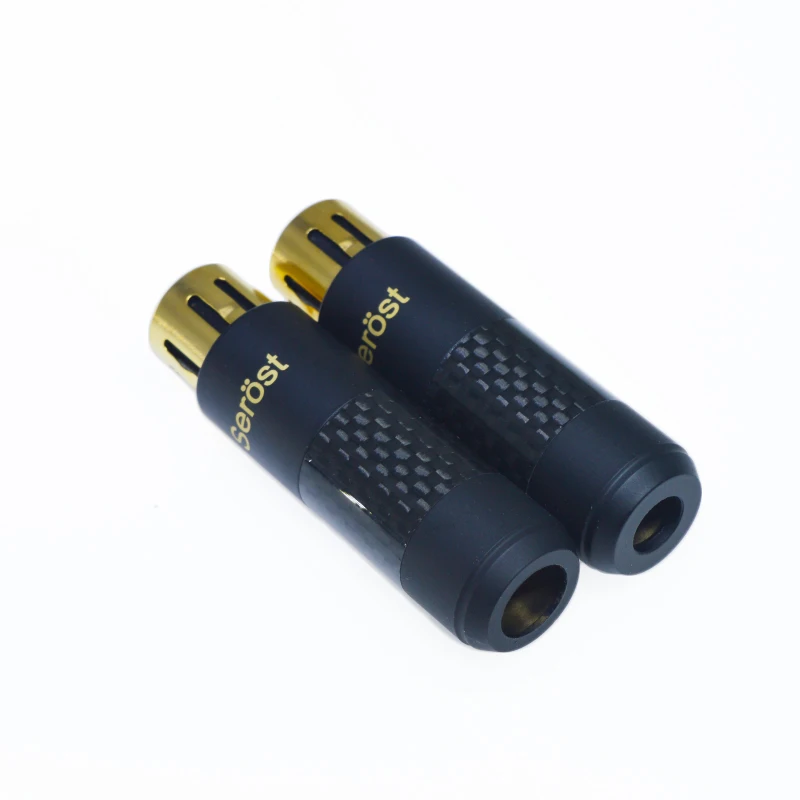 Serost Bla-1 3Pin углеродное волокно+ медь+ Позолоченный мужской женский Cannon XLR аудио разъем сбалансированный штекер для hifi hiend аудио