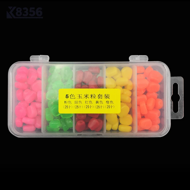 K8356 ПВХ имитация кукурузы набор рыболовные приманки мягкие запах Искусственный