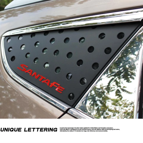 Стайлинг молдингов, Внешнее оформление автомобиля, стеклянное украшение, наклейки для Hyundai Santafe 2013-2017, аксессуары