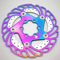 colorful mtb dh disc brake 140160180203mm bicycle cooling floating rotor mountain road bike cool down rainbow ice rotors