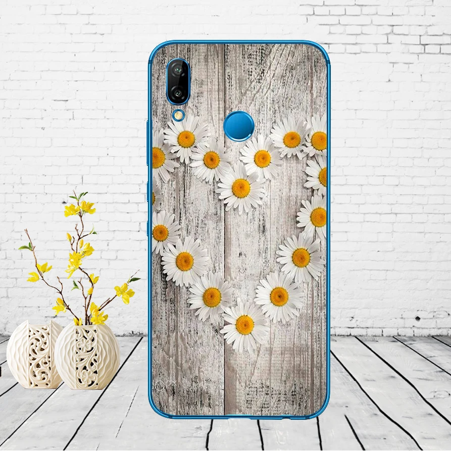 67DD Маргаритка Подсолнух цветочный цветок Мягкий силиконовый чехол для huawei P9 P10 P20 P30 Lite mate 10 20 PRO lite p smart чехол - Цвет: 7