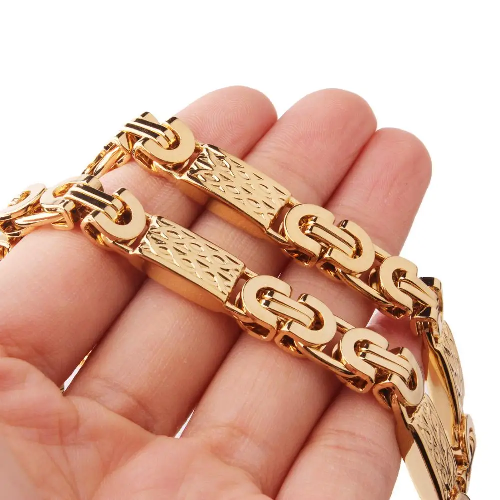 Мужская Византийская цепочка 6/8/11 мм Ювелирное Украшение из нержавеющей стали