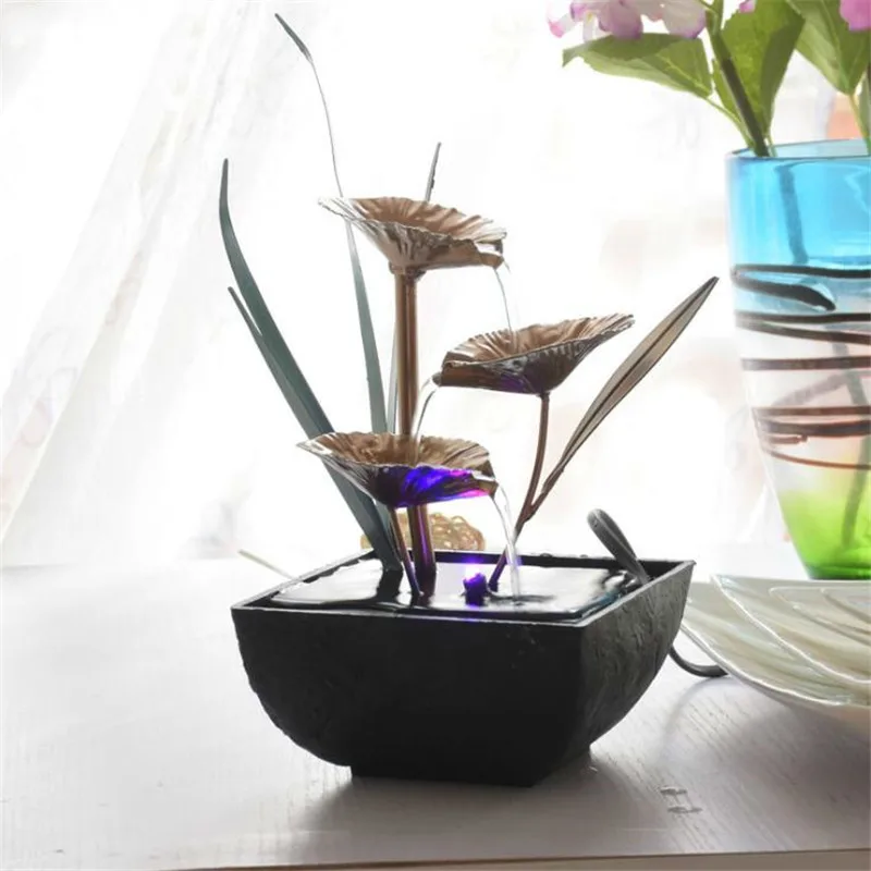 Небольшие источники воды дома Украшение колеса Feng Shui источник из декор для