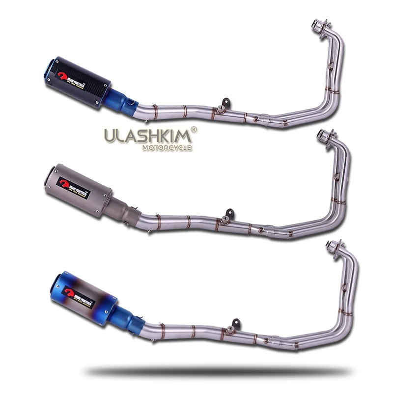 R25 R3 MT-03 MT03 полная выхлопная система мотоцикла Mid Link труба глушителя слипоны для Yamaha R25 R3 MT03