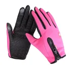 перчатки велосипедные Водонепроницаемые зимние теплые перчатки с сенсорным экраном полностью закрывающие пальцы перчатки для спорта мотокросса