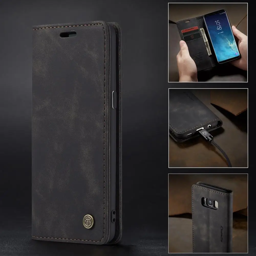 

Magnetic Case For Samsung Galaxy S8 Plus Flip Case Cover Wallet Card Leather Book Stand Bag For Samsung S8 S8plus Phone Cases