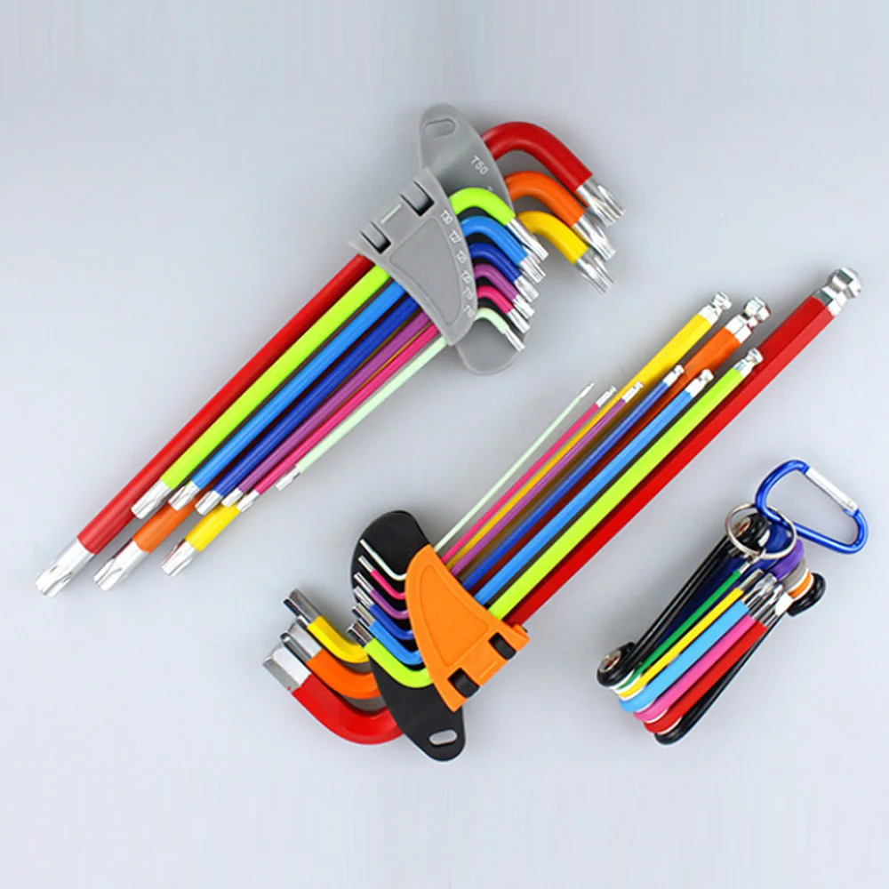 

Набор шестигранных торцевых ключей для ремонта велосипедов, разборный гаечный ключ с L-образным ключом, инструмент «сделай сам» для мотоцик...