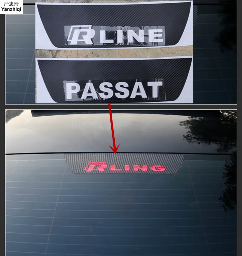 Задние стоп-сигналы лампы защитные чехлы из углеродного волокна для- VW Volkswagen Passat B8 sedan/Alltrack/Variant