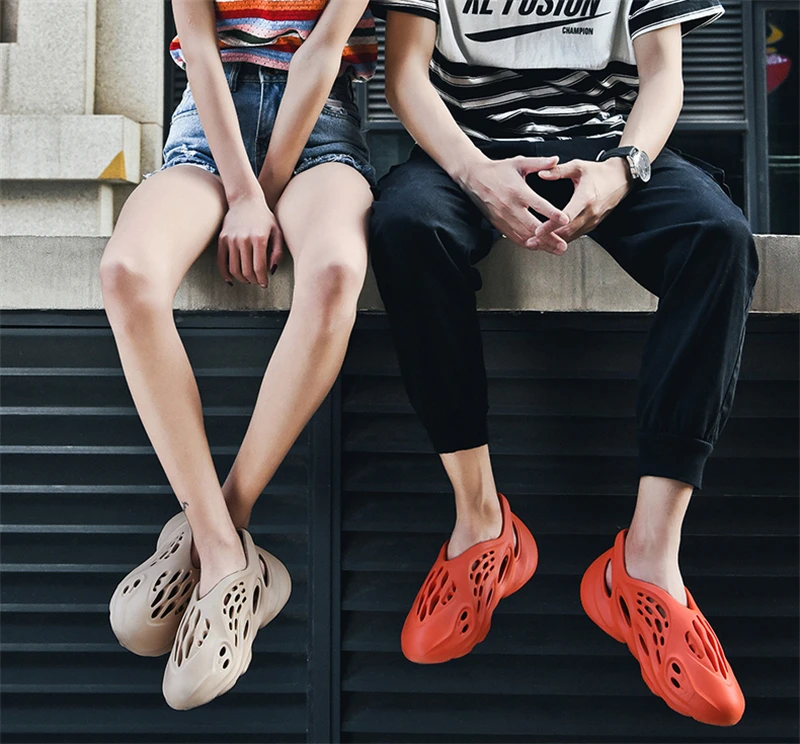 

Summer Breathable Sandals Men Outdoor Flip Flops Quick Dry Beach Slippers Women Anti Skid Wading Shoes for Walking Vacation