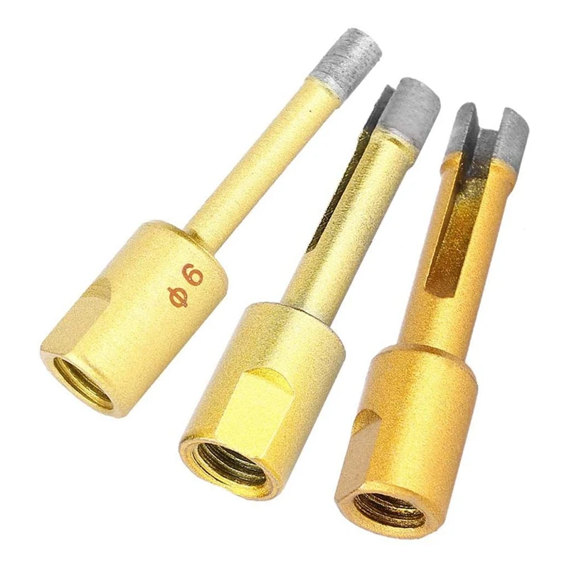 

5PCS Angle Grinder Hole Saw Diamond Drill Bit Hole Opener Marble Glass Ceramic Cutting Tool