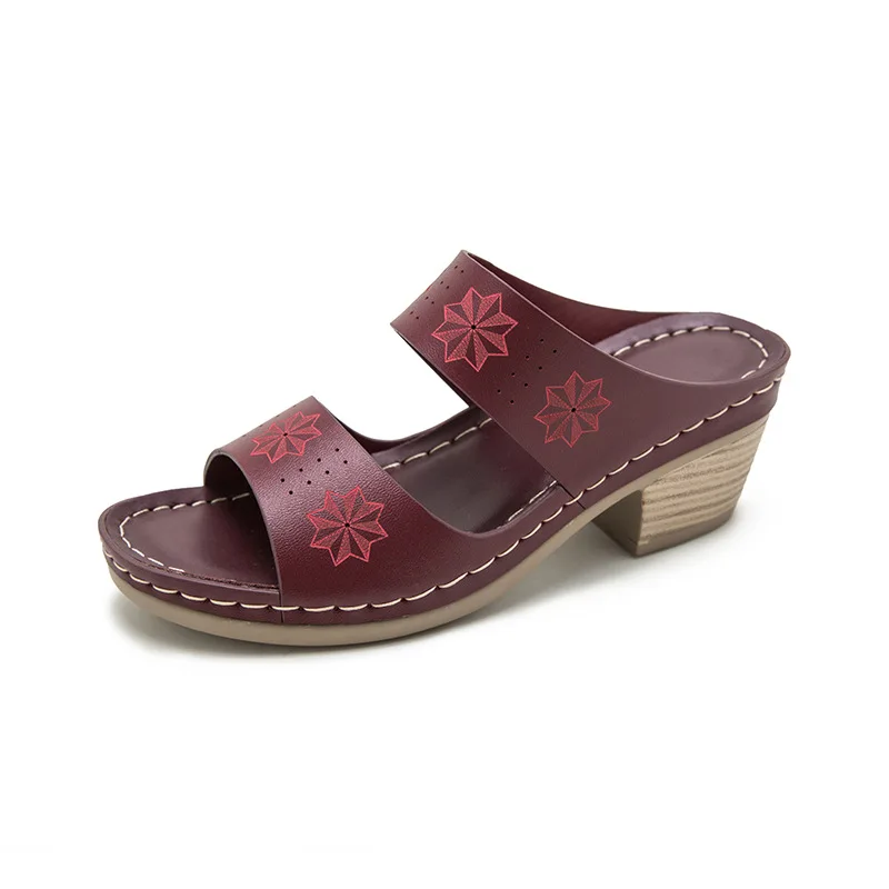 

Fashion Womens Shoes 2021 Block Heels Large Size High Sandals Female Espadrilles Platform Luxury New Chunky Big High-heeled Girl