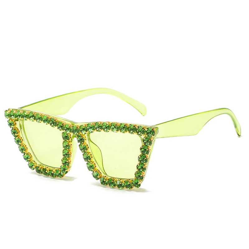 

New Oversized Square Diamond Sunglasses Women Big Frame 2020 Luxury Crystal Sun Glasses For Female Men Rhinestone Eyewear UV400