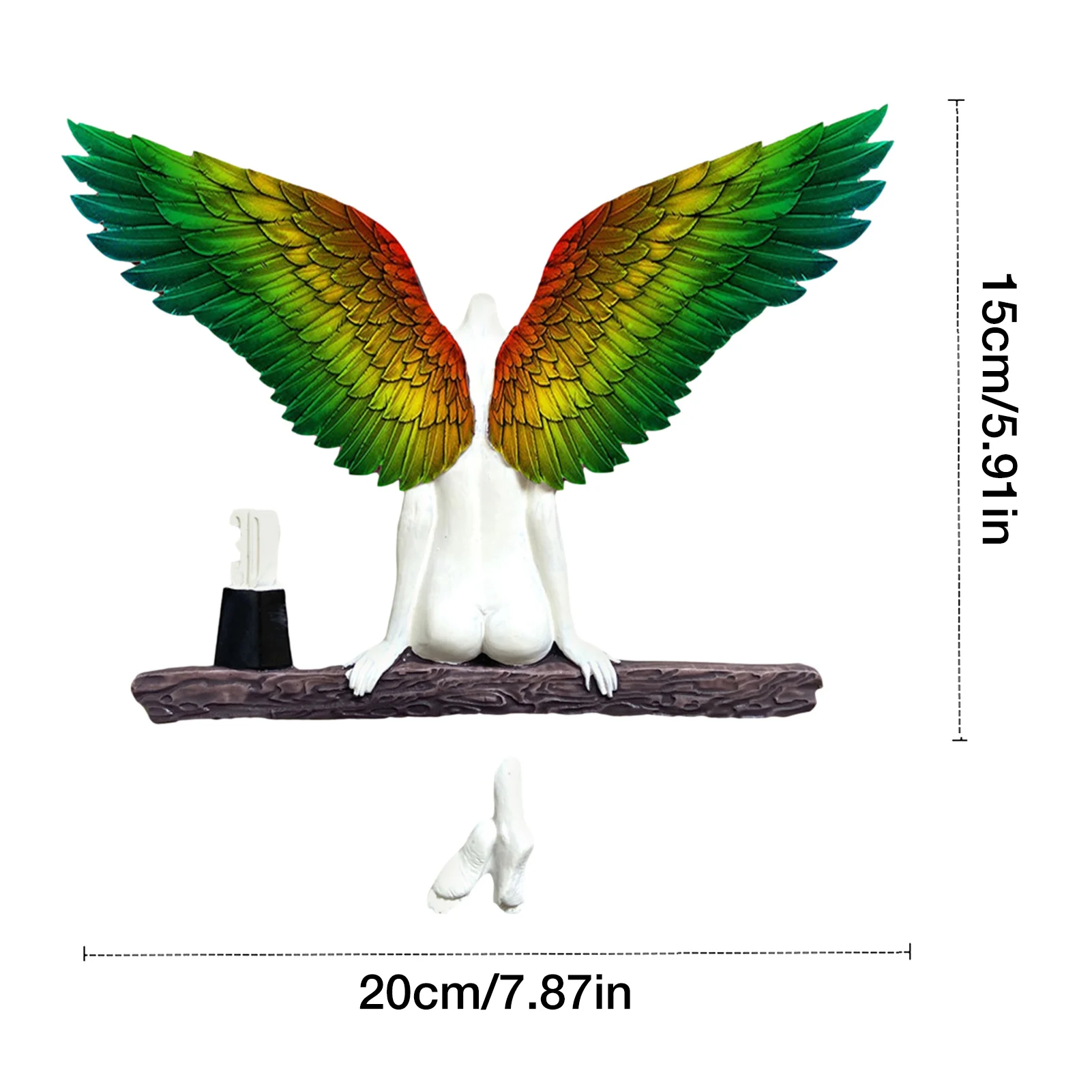 

Angel Art Sculpture Wall Decoration Had A Sister 3D Statue Living Room Bedroom Home Decor Garden Statue Artwork Angel Wings